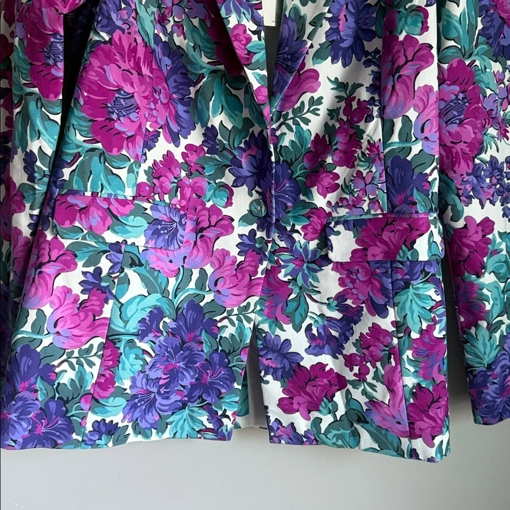 NEW Show Me Your Mumu Ezra Blazer in the Magenta Blooms floral print XS - Picture 6 of 9